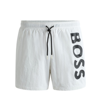 BOSS para hombre. 50515296 Bañador Octopus blanco (M), Beachwear, Poliamida, Sostenible