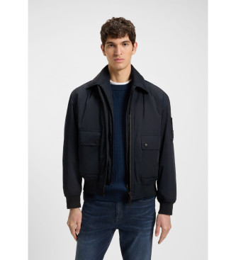 BOSS para hombre. 50543492 Cazadora Oking marino (54), Casual, Poliéster