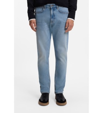 BOSS para hombre. 50555311 jeans Tapered Fit Superelástico azul (38/32), Casual, Algodón, Denim