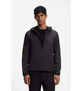BOSS Chaqueta Airynix con capucha negro