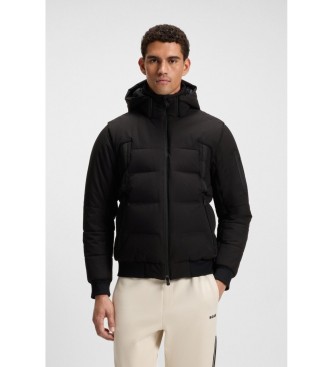 BOSS para hombre. 50548662 Cazadora Block negro (XXL), Casual, Poliéster