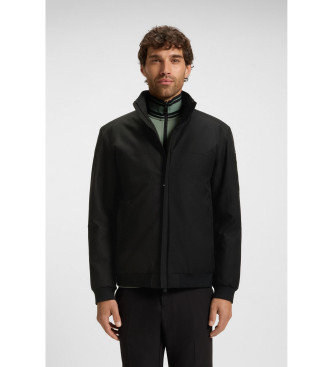 BOSS para hombre. 50545131 Bomber Hexatech negro (L), Casual, Sintético