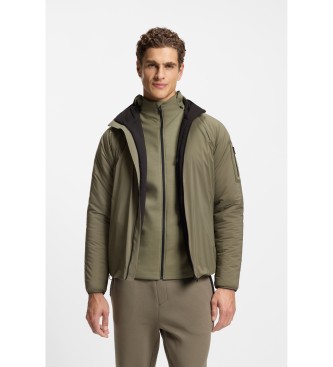 BOSS para hombre. 50551067 Chaqueta Ajustable verde (3XL), Casual, Poliéster