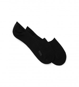BOSS para hombre. 50469772 Pack 2 Calcetines Invisibles negro (43-44), Homewear, Algodón