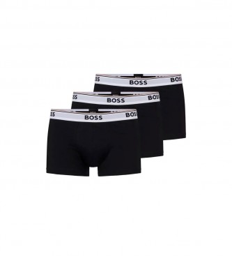BOSS para hombre. 50475274 Pack 3 Bóxers Troncal negro (L), Homewear, Algodón