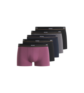BOSS para hombre. 50531660 Pack 5 Bóxers Essential multicolor (L), Homewear, Algodón