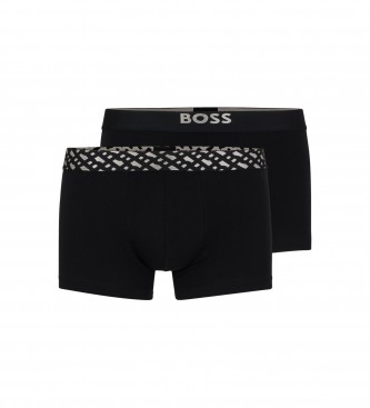 BOSS para hombre. 50499823 Pack de dos boxers negro (S), Homewear, Algodón