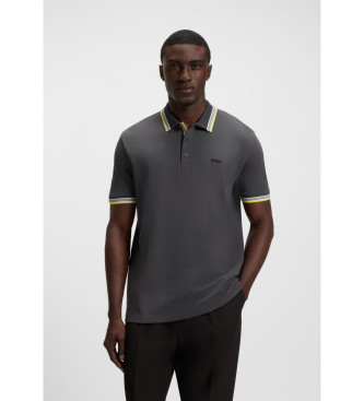 BOSS para hombre. 50469055 Polo Paddy gris (S), Casual, Algodón, Manga corta