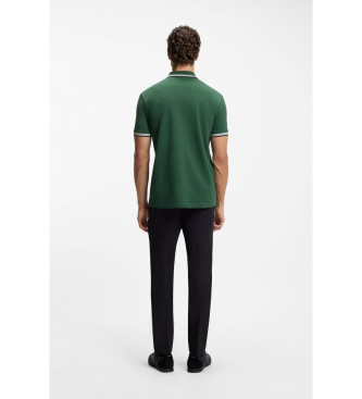 BOSS för män. 50469055 Paddy grön bomullspiké polotröja (XL), Casual, Kort ärm