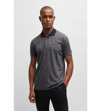 BOSS para hombre. 50534269 Polo Paddy Tape AO gris (XL), Casual, Algodón, Manga corta
