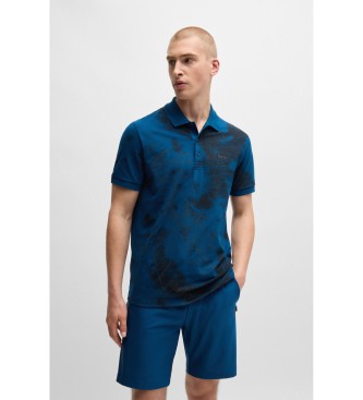 BOSS para hombre. 50525135 Polo Paddy 3 azul (L), Casual, Algodón, Manga corta