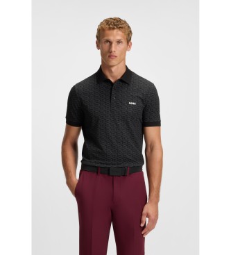 BOSS för män. 50540719 Paddy polotröja svart (XL), Casual, Polyester