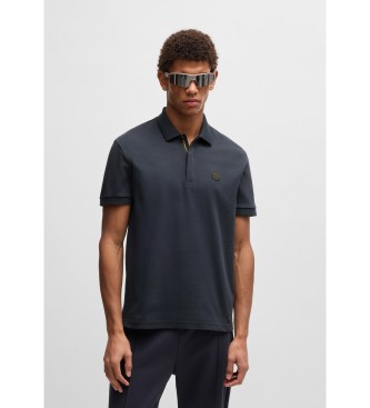 BOSS para hombre. 50533273 Polo Paddy TL marino (L), Casual, Algodón, Manga corta