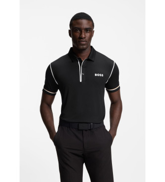 BOSS para hombre. 50543352 Polo Paddytech Goc negro (3XL), Casual, Algodón, Manga corta