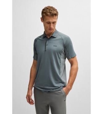 BOSS para hombre. 50519505 Polo Paddytech verde (L), Casual, Manga corta, Poliéster Reciclado, Sostenible