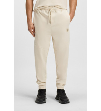 BOSS para hombre. 50543860 Pantalón de chándal beige (L), Casual, Algodón