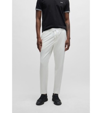 BOSS para hombre. 50495491 Pantalón Flex blanco (52), Casual, Poliéster