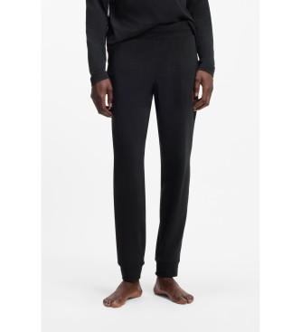 HUGO para hombre. 50525246 Pantalón de chándal en algodón elástico negro (XL), Casual
