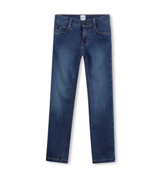 BOSS unisex para niños. J52304 Jeans 5 Pocket azul (16años= 174cm), Casual, Algodón, Denim, moda infantil