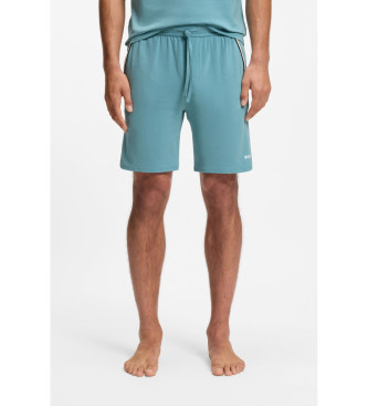 BOSS para hombre. 50545942 Pantalón corto Unique turquesa (M), Casual, Algodón