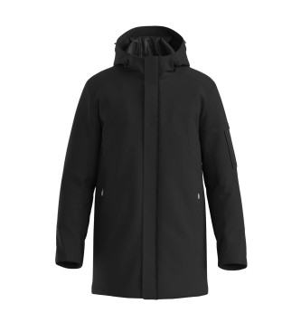 BOSS para hombre. 50544563 Parka Hexatech negro (L), Casual, Poliéster