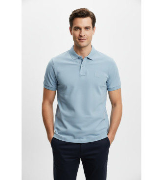 BOSS para hombre. 50507803 Polo Passenger azul (L), Casual, Algodón, Manga corta