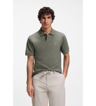 BOSS para hombre. 50507803 Polo Slim Fit verde (S), Casual, Algodón, Manga corta