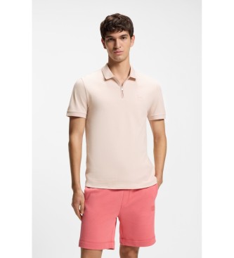 BOSS para hombre. 50537507 Polo Slim Fit rosa (XXL), Casual, Algodón, Manga corta