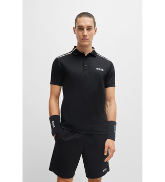 BOSS para hombre. 50506186 Polo Patteo MB negro (M), Casual, Deportivo, Multideporte, Manga corta, Poliéster Reciclado