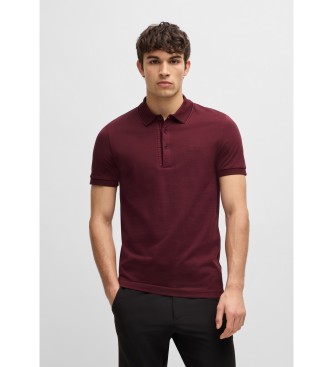 BOSS para hombre. 50506195 Polo Paule granate (3XL), Casual, Algodón, Manga corta