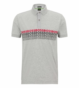 BOSS para hombre. 50488311 Polo Pavel gris (M), Casual, Algodón, Manga corta