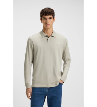 BOSS para hombre. 50527525 Polo Interlock beige (L), Casual, Algodón, Clásico, Manga larga