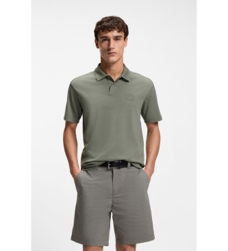 BOSS para hombre. 50559146 Polo Relaxed Fit gris verdoso (L), Casual, Algodón, Manga corta