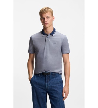 BOSS para hombre. 50507814 Polo Piqué Algodón azul (L), Casual, Manga corta