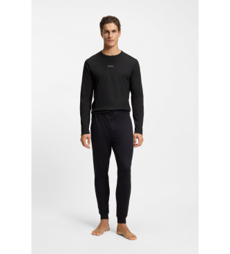 BOSS para hombre. 50550547 Pijama Xmas negro (M), Homewear, Algodón, Manga larga