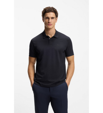 BOSS para hombre. 50554591 Polo Chip marino (3XL), Casual, Algodón, Manga corta