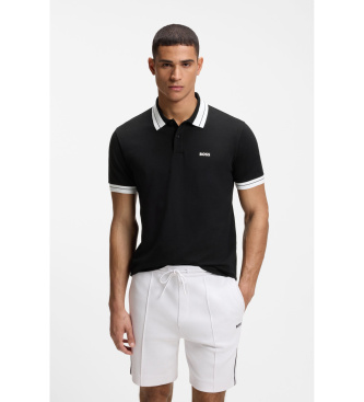 BOSS para hombre. 50559369 Polo Member negro (M), Casual, Algodón, Manga corta