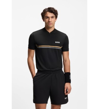 BOSS para hombre. 50554545 Polo Toc negro (XL), Deportivo, Multideporte, Poliéster, Manga corta