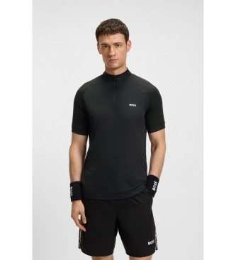 BOSS para hombre. 50543350 Polo Pollan GOC negro (XXL), Casual, Deportivo, Poliéster, Manga corta