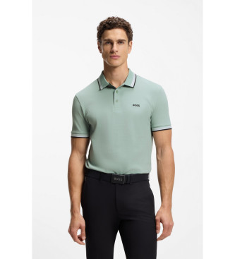 BOSS para hombre. 50469055 Polo Paddy verde (XL), Casual, Algodón, Manga corta