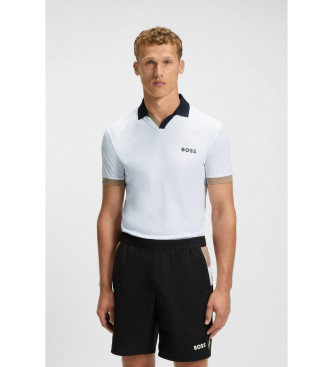 BOSS para hombre. 50543348 Polo Palle blanco (L), Casual, Deportivo, Multideporte, Poliéster, Manga corta