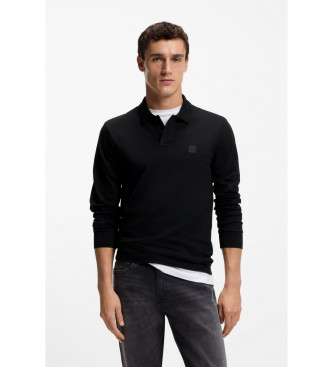 BOSS para hombre. 50507704 Polo Passerby negro (XL), Casual, Algodón, Manga larga