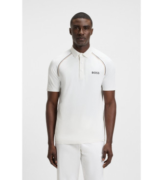 BOSS para hombre. 50543333 Polo Patteo blanco (S), Casual, Algodón, Manga corta