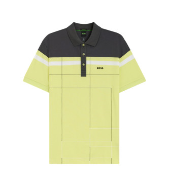 BOSS para hombre. 50544477 Polo Paule GOC amarillo (S), Casual, Algodón, Manga corta