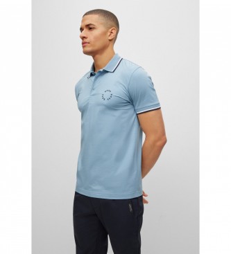 BOSS para hombre. 50488777 Polo Paule2 azul (M), Casual, Algodón, Manga corta