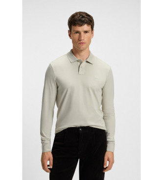 BOSS para hombre. 50507704 Polo Slim Fit Passerby beige (XL), Casual, Algodón, Manga larga