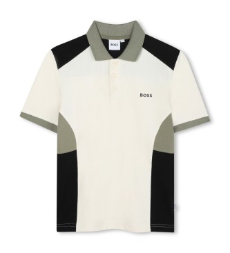 BOSS unisex para niños. J52335 Polo Piqué beige (6años= 114cm), Casual, Algodón, Manga corta, moda infantil