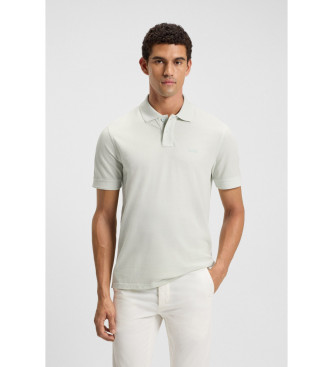 BOSSvoor Mannen. 50507813 Polo Prime Wit (M), Casual, Katoen, Korte Mouwen