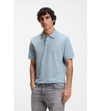 BOSS para hombre. 50507813 Polo Piqué logo azul (S), Casual, Algodón, Manga corta