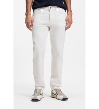 BOSS para hombre. 50561606 Jeans Maine regular fit blanco (34/34), Casual, Algodón